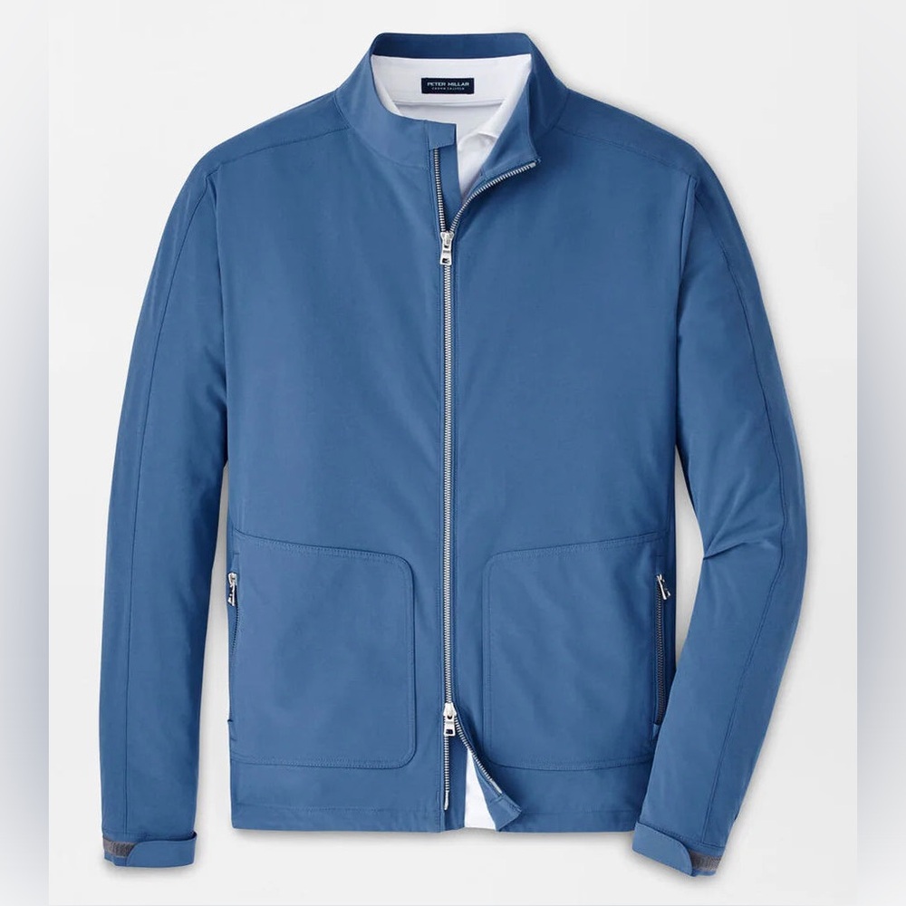 Peter Millar Men's Crown Crafted Contour Jacket Ocean Blue Size XLarge